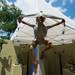 A sculpture by Thomas Wargin on display on North University during the Ann Arbor Street Art Fair, Friday, July 19.
Courtney Sacco I AnnArbor.com  